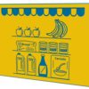 Grocers Shop Shelves Play Panel