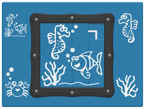 Tile Slide Fish Play Panel
